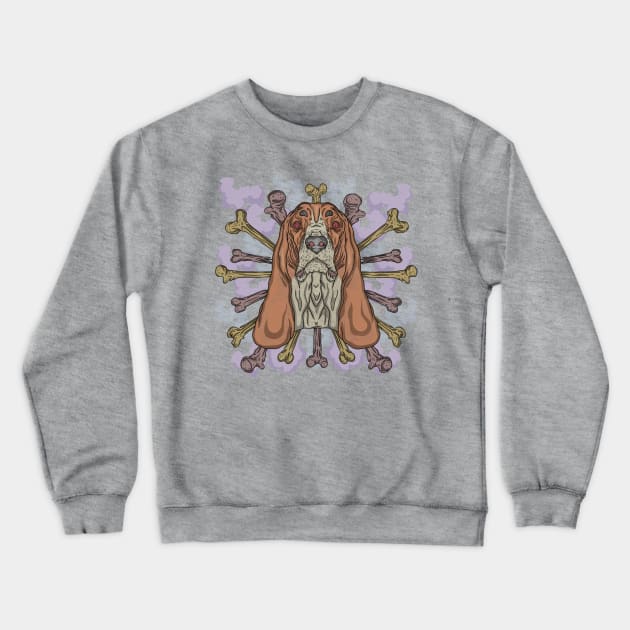 Basset Hound Crewneck Sweatshirt by Marco.cheyos